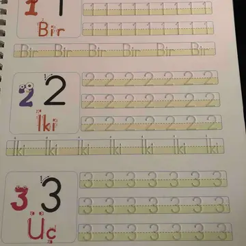 Oluklu yapısı sayesinde sayıların üzerinden geçerek yazı çalışması yapmak çok kolay oluyor Kalem tutma becerisini ve sayı yazımını geliştirmek için harika bir kitap Defalarca kullanılabiliyor, kaliteli ve kullanışlı