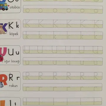 okul öncesi hazırlık için çok iyi oluklar sayesinde dışarı tasma yapmadan harfleri ogretebiliyorsunuz