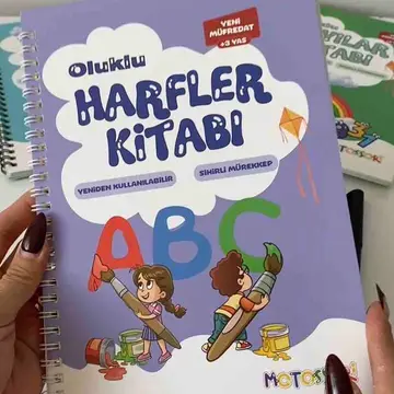 Kalem tutma becerisini geliştirirken eğlenerek harfleri öğrenmesine yardımcı oluyor donanımlı bir kitap çok beğendik aileme ulaş kartı için ayrıca teşekkürler