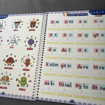 Aldığıma pişman oldum harflarin yerinden tut sayfalar bile karışık bi düzen yok A dan sonra N mi gelir