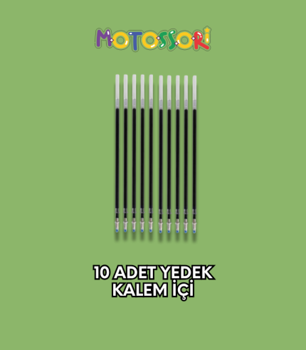 Sihirli Yazı Kalem İçi Yedeği 10 Adet - Sihirli Defter Kitap Setinde Kullanılan Kalem içi Yedeği