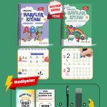 Motossori Sihirli Yazı Defter Kitap 2'li Set | Harfleri | Sayıları Öğreten Oluklu (Kabartmalı) 2’li Kitap Seti | Sihirli Yazı Defterleri | Çocuk Aktive Eğitici Kitap