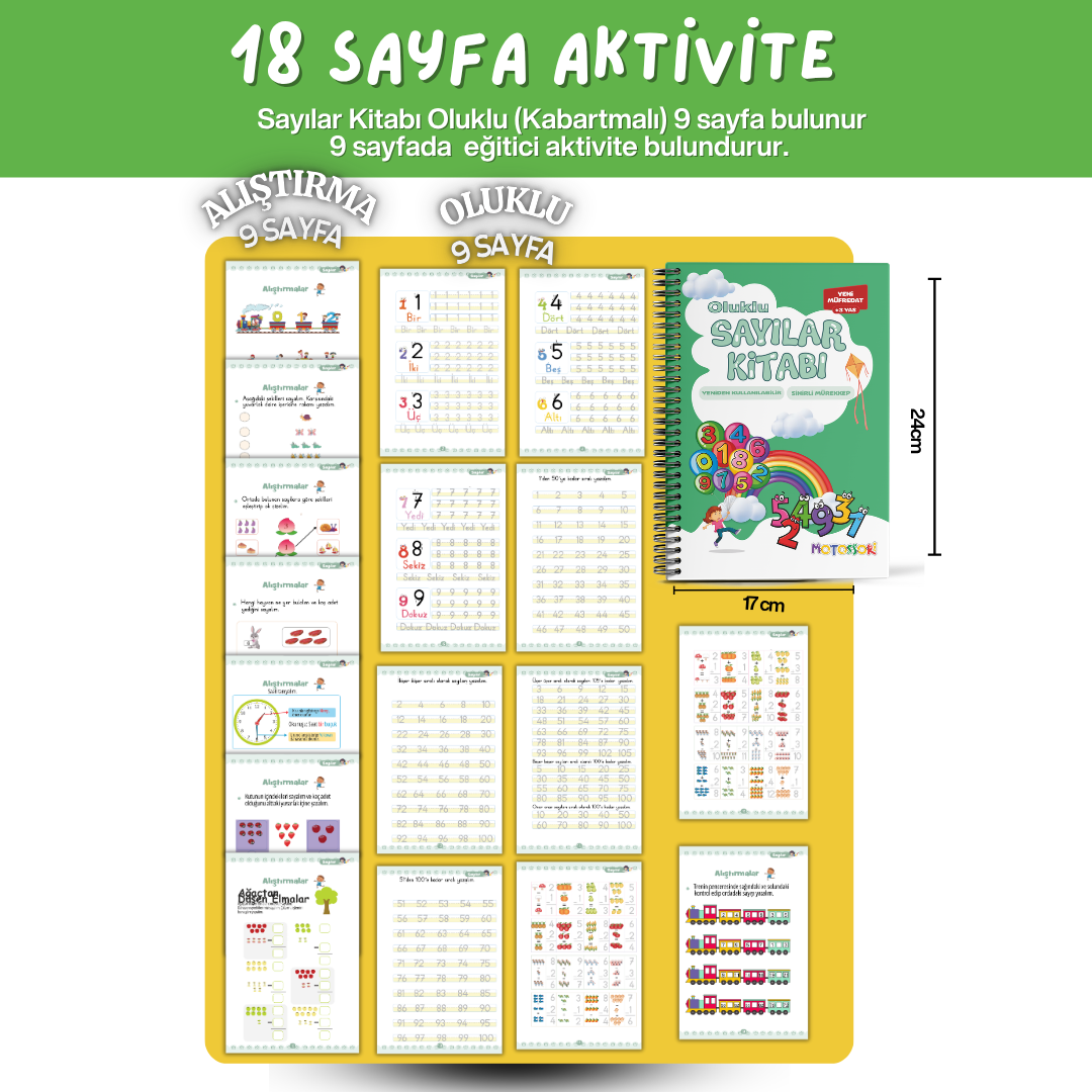 Sayılar Kitabı – 18 sayfa aktivite