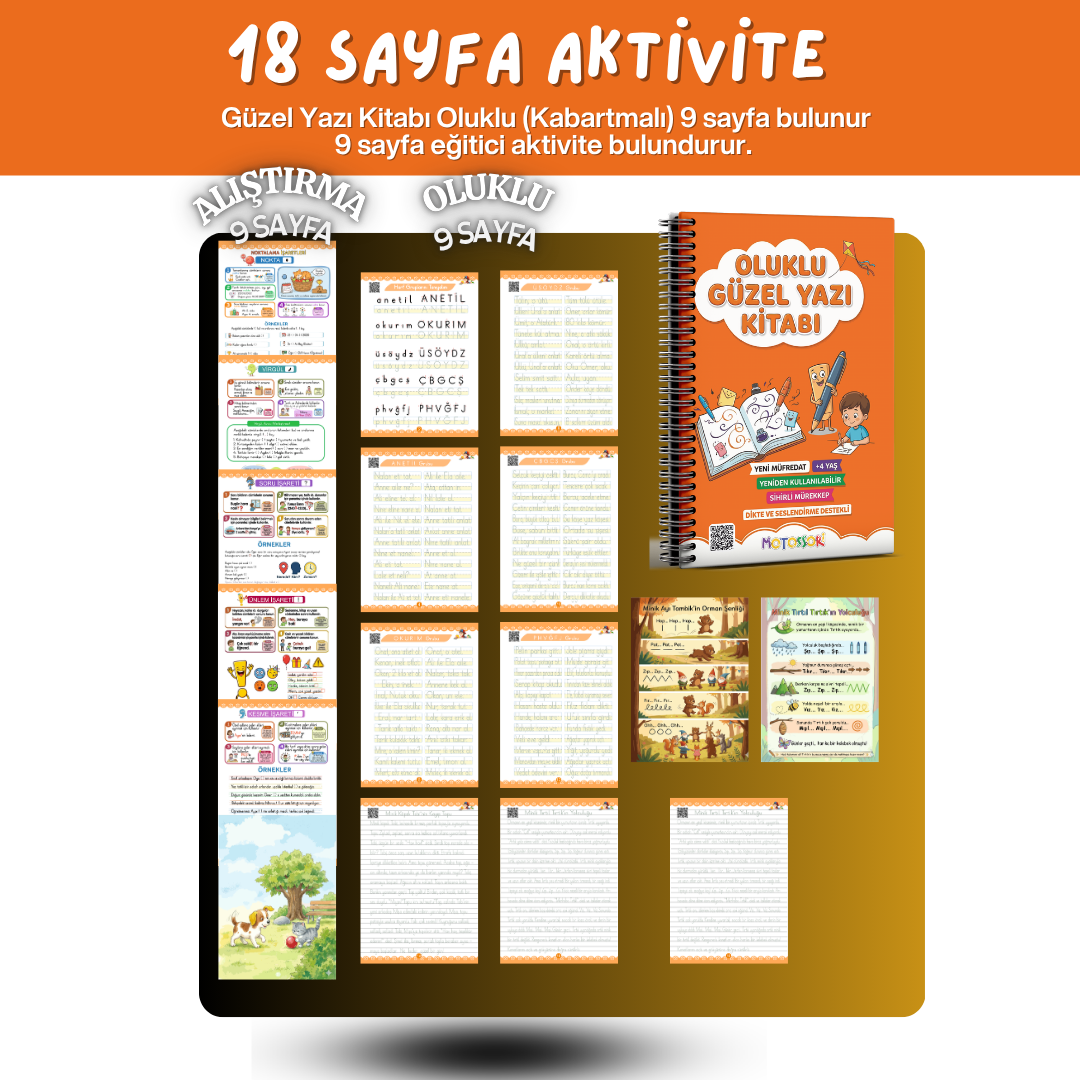 Güzel Yazı Kitabı – 18 sayfa aktivite